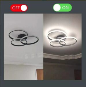 Plafon Led 3 Em 1 Bivolt Decor Cinderella 45w Preto 127/220v Preto