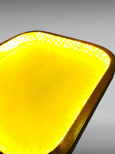 Luminária Pendente Led Losango 18w 3200k Quarto E Sala 127/220v Dourado