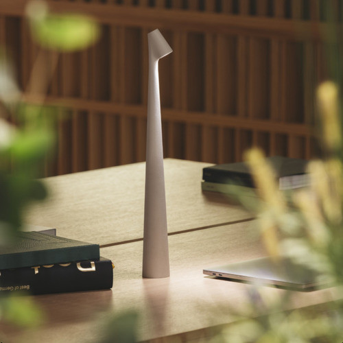 Luminária De Mesa  Moderna Led Touch Branco Eclick Bivolt