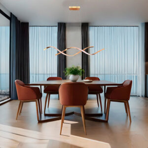 Lustre Pendente Moderno 3 Em 1 Rose Com Controle Eclick 127/220v Rose