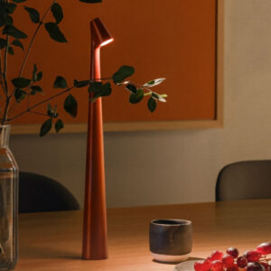 Luminária De Mesa Moderna Led Touch Eclick Bivolt Vermelho Vermelho Vermelho 127/220v