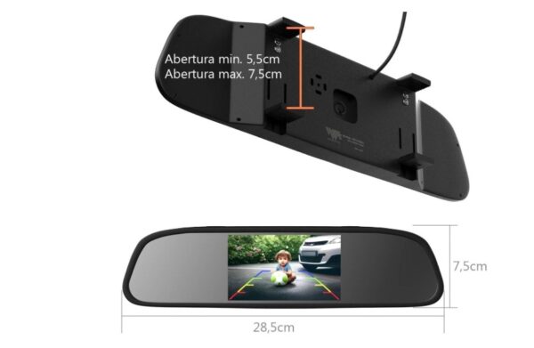 Retrovisor Interno Automotivo sem Câmera