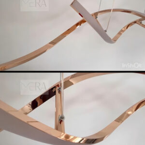 Lustre Pendente Teto Sala Dna Led 35w 3 Em 1 Cinderella Rose 127/220v Rose Gold 127/220v Rose Gold