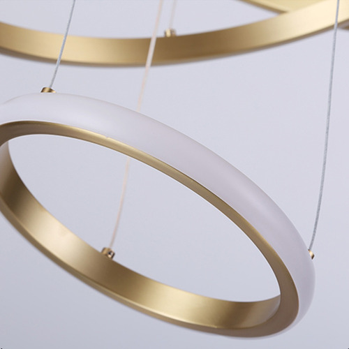 Lustre Pendente Led Bivolt Decor Cinderella Dourado 127/220v Dourado