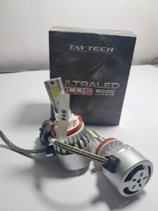 Par de Lâmpadas Super LED Farol Ultra Plus 6000K Branca H8