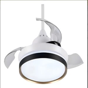 Ventilador Teto Retrátil Embuled Breeze Home Preto/dourado