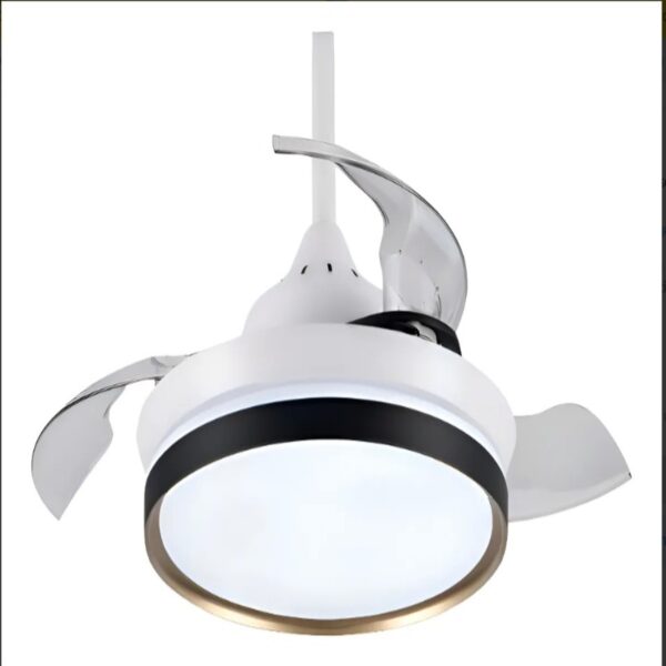 Ventilador Teto Retrátil Embuled Breeze Home Preto/dourado