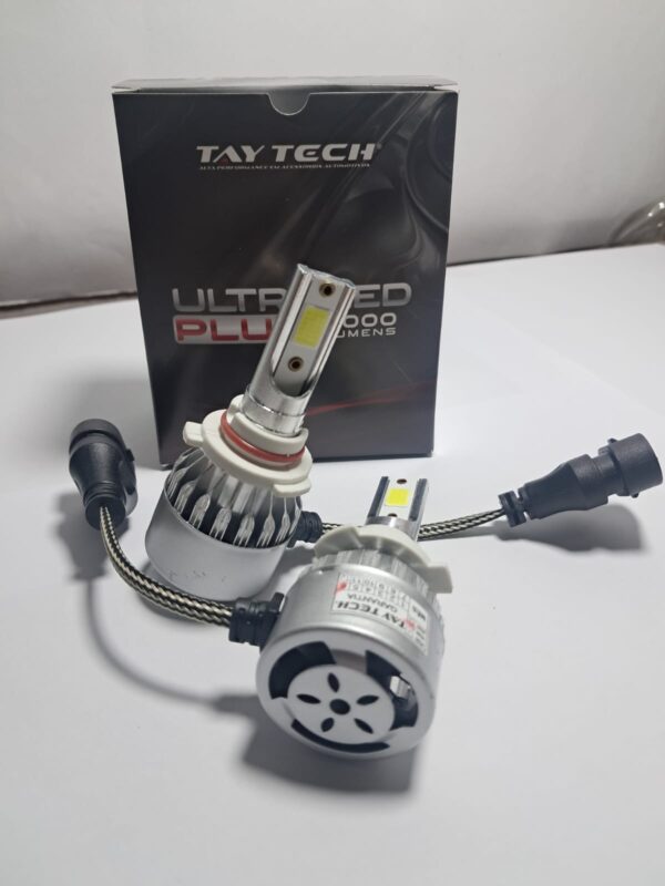 Par Lâmpada Super LED Farol Ultra Plus 6000K Branca HB4 9006