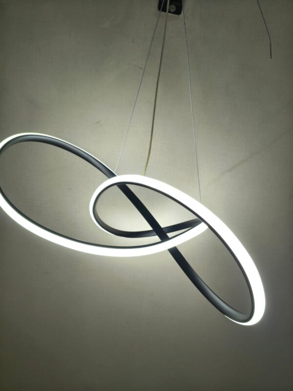 Lustre Pendente Led 45w 3 Em 1 Bivolt Cinderella Preto 127/220v Preto