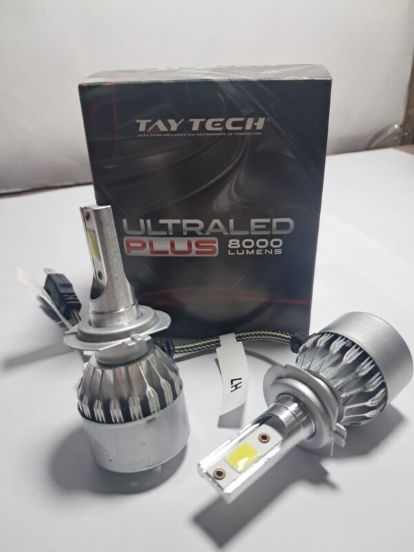 e81a9776727fef81ae0fd10c528fb0f0.jpeg Par Lâmpadas Super LED Farol Ultra Plus 6000K Branca H7