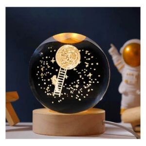 Luminária De Mesa Globo De Led 3d Astronauta Eclick