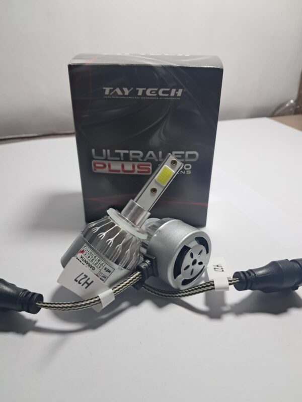 Par Lâmpadas Super LED Farol Ultra Plus 6000K Branca H27