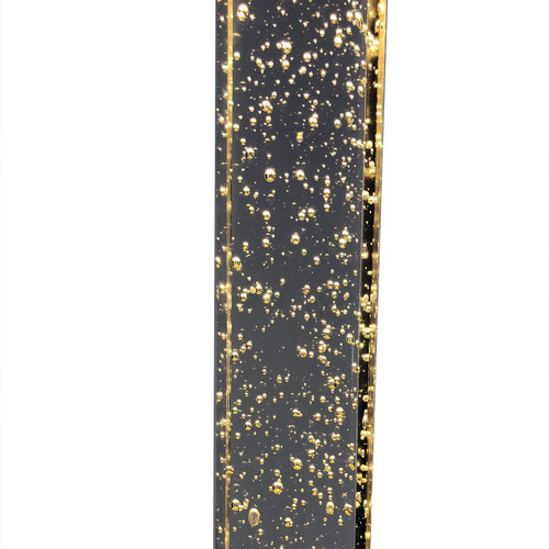 Pendente Led Cristal Quadrado Dourado 3 Temperaturas Dourado