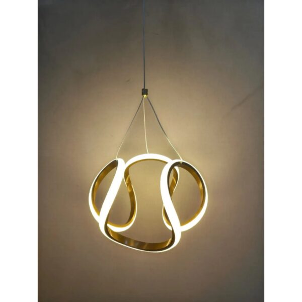 f42eb60ce2c3d27b79b2f01c76308b5e.jpeg Lustre Pendente Led Ondas Design Moderno 35w Luz 3 Temperaturas 127/220v Dourado