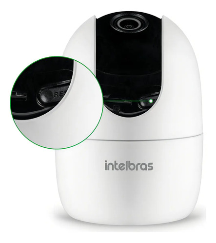 Câmera Inteligente Wi-fi Smart 360° Im4 3mp Intelbras Branco