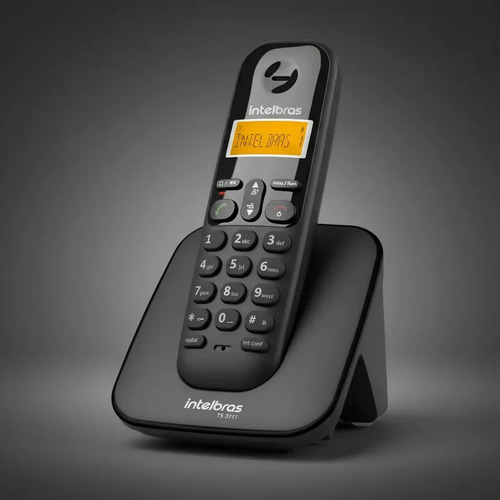 TELEFONE SEM FIO TS 3112 PRETO INTELBRAS