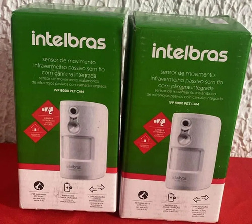 SENSOR PASSIVO SEM FIO IVP 8000 PET CAM INTELBRAS