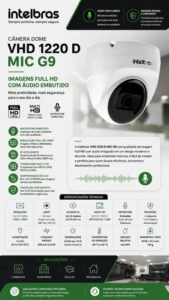 CÂMERA DOME VHD 1220 D MIC G9 INTELBRAS