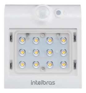 ARANDELA SOLAR INTEGRADA ASI 220 BR LUZ AMARELA INTELBRAS