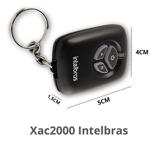 CONTROLE REMOTO XAC 2000 TX PRETO INTELBRAS