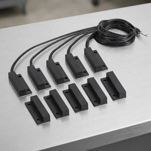 CONJUNTO SENSOR MAGNETICO C/FIO XAS SOBREPOR BLACK-5PC INTELBRAS