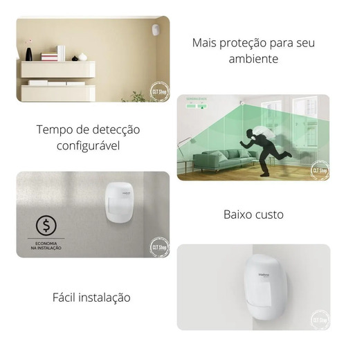 SENSOR INFRAVERMELHO COM FIO IVP 3000 CF INTELBRAS