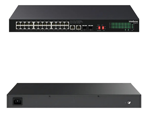 SWITCH NAO GERENCIAVEL 24P POE + 2P + 2SFP S1128G-PA INTELBRAS