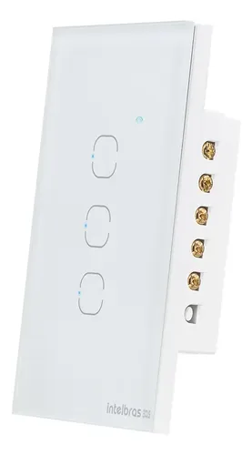 INTERRUPTOR SMART ZIGBEE TOUCH 3 BRANCO EZS 1003 INTELBRAS