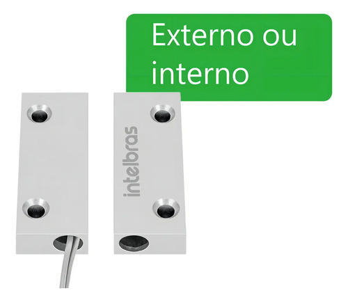 SENSOR MAGNÉTICO C/FIO XAS PORTA AÇO MINI INTELBRAS
