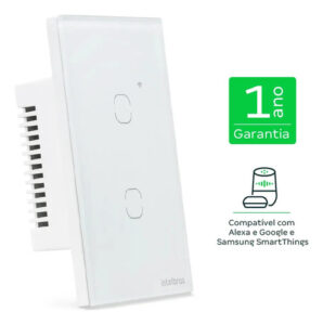 INTERRUPTOR TOUCH WI-FI 2 TECLAS EIW 1002 BR INTELBRAS