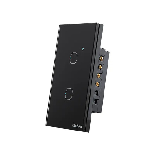 INTERRUPTOR TOUCH WI-FI 2 TECLAS EIW 1002 PT INTELBRAS