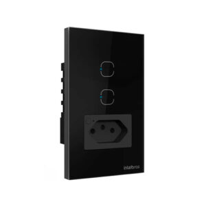 TOMADA SIMPLES 10A E 2 TECLAS WI-FI ETW 1021 PT INTELBRAS