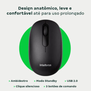 MOUSE INTELBRAS MSI1020 - SEM FIO INTELBRAS