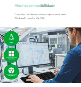 TECLADO INTELBRAS TCI10 -COM FIO PRETO INTELBRAS