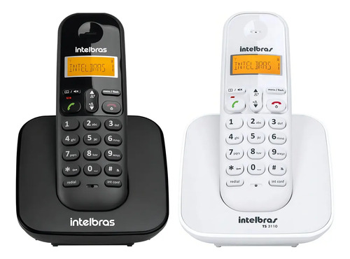 TELEFONE SEM FIO TS 3110 PRETO INTELBRAS