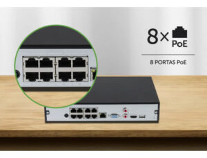 GRAVADOR DIG. DE VÍDEO IP 8 CANAIS INVD 3008-P INTELBRAS