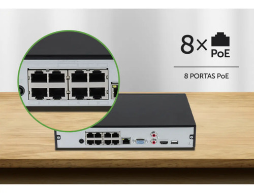 GRAVADOR DIG. DE VÍDEO IP 8 CANAIS INVD 3008-P INTELBRAS