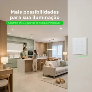 INTERRUPTOR INTELIGENTE ZIGBEE 6 TECLAS EIZ 1006 BR INTELBRAS