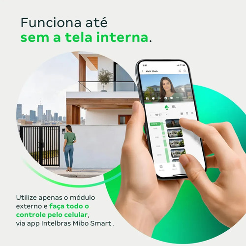 VIDEOPORTEIRO INTELIGENTE WI-FI MVW 3040+ INTELBRAS