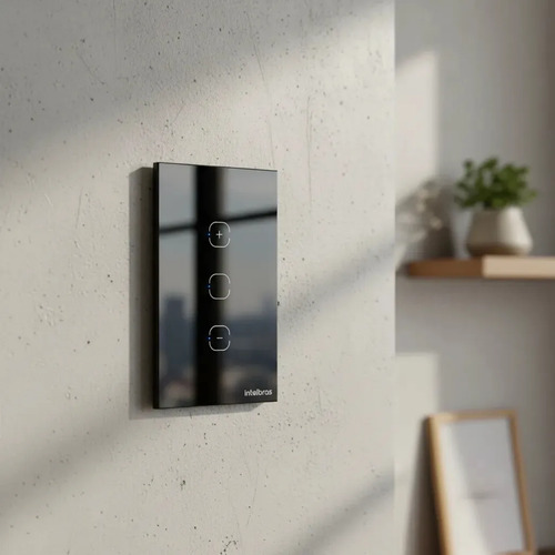 INTERRUPTOR SMART WI-FI TOUCH DIMMER EWS 1101 PT INTELBRAS