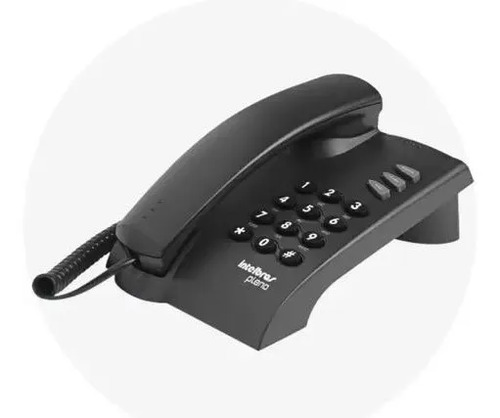TELEFONE C/FIO PLENO PRETO INTELBRAS