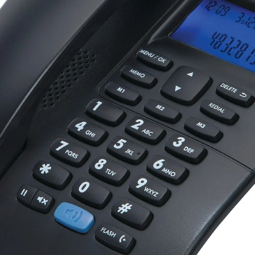 TELEFONE COM FIO TC 60 ID PRETO INTELBRAS
