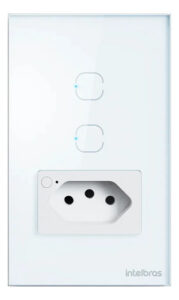 TOMADA SIMPLES 10A E 2 TECLAS WI-FI ETW 1021 BR INTELBRAS