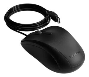 MOUSE INTELBRAS MCI20 -COM FIO PRETO INTELBRAS
