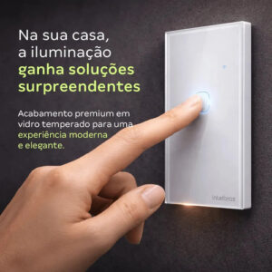 INTERRUPTOR TOUCH WI-FI 2 TECLAS EIW 1002 BR INTELBRAS