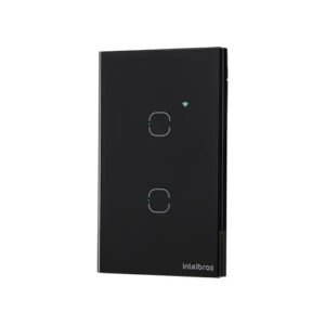 INTERRUPTOR TOUCH WI-FI 2 TECLAS EIW 1002 PT INTELBRAS