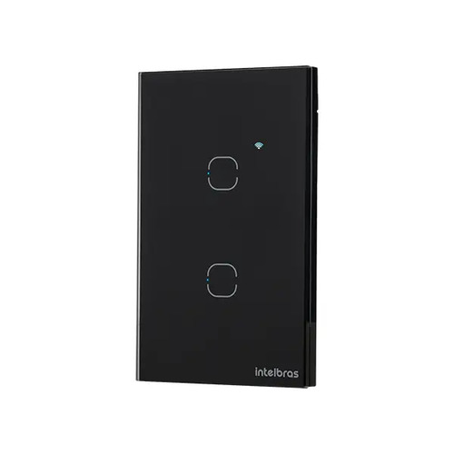 INTERRUPTOR TOUCH WI-FI 2 TECLAS EIW 1002 PT INTELBRAS