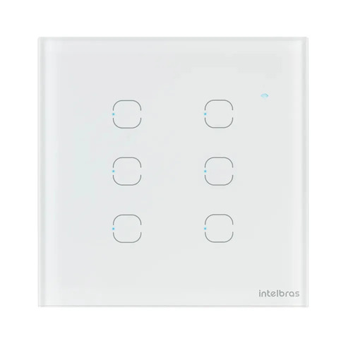 INTERRUPTOR INTELIGENTE ZIGBEE 6 TECLAS EIZ 1006 BR INTELBRAS