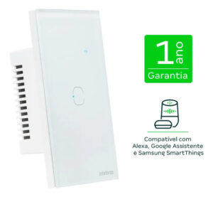 INTERRUPTOR INTELIGENTE TOUCH ZIGBEE 1 TECLA EIZ 1001 BR INTELBRAS