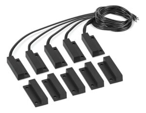 CONJUNTO SENSOR MAGNETICO C/FIO XAS SOBREPOR BLACK-5PC INTELBRAS
